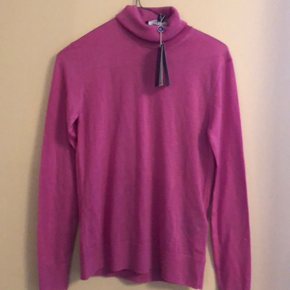 Ralph Lauren Pink and Orange Turtlenecks.